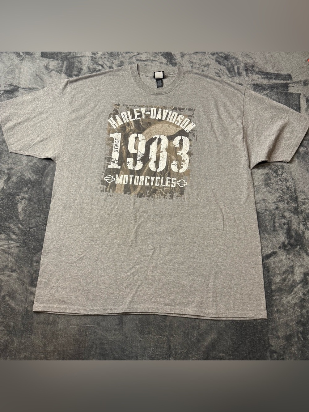 Harley-Davidson Gray Graphic '1903 Motorcycles' Tee